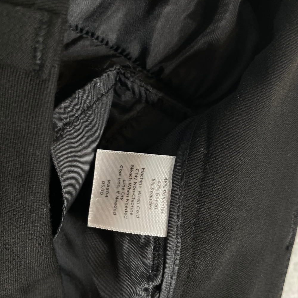 Talbots Signature Womens Black Straight Leg Dress Pants Size 10 Stretch Workwear - Picture 8 of 10